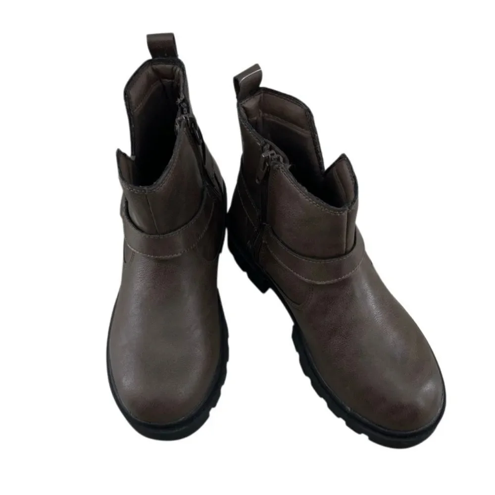 Little Girls Justice Moto Ankle Boots Shoes Size 3